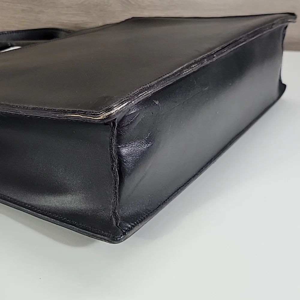 Vintage Hartmann Black Leather Briefcase